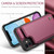 iPhone 11 CaseMe C22 Card Slots Holder RFID Anti-theft Phone Case - Wine Red