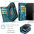iPhone 11 CaseMe-008 Detachable Multifunctional Horizontal Flip Leather Case with Card Slot & Holder & Zipper Wallet & Photo Frame  - Blue