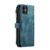 iPhone 11 CaseMe-C30 PU + TPU Multifunctional Horizontal Flip Leather Case with Holder & Card Slot & Wallet & Zipper Pocket  - Blue