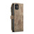 iPhone 11 CaseMe-C30 PU + TPU Multifunctional Horizontal Flip Leather Case with Holder & Card Slot & Wallet & Zipper Pocket  - Brown