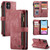 iPhone 11 CaseMe-C30 PU + TPU Multifunctional Horizontal Flip Leather Case with Holder & Card Slot & Wallet & Zipper Pocket  - Red