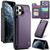 iPhone 11 Pro CaseMe C22 Card Slots Holder RFID Anti-theft Phone Case - Purple