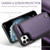 iPhone 11 Pro CaseMe C22 Card Slots Holder RFID Anti-theft Phone Case - Purple