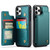 iPhone 11 Pro Max CaseMe C22 Card Slots Holder RFID Anti-theft Phone Case - Blue Green