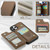 iPhone 11 Pro Max CaseMe C22 Card Slots Holder RFID Anti-theft Phone Case - Brown