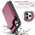 iPhone 11 Pro Max CaseMe C22 Card Slots Holder RFID Anti-theft Phone Case - Wine Red