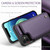 iPhone 12 / 12 Pro CaseMe C22 Card Slots Holder RFID Anti-theft Phone Case - Purple