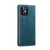 iPhone 12 / 12 Pro CaseMe-013 Multifunctional Retro Frosted Horizontal Flip Leather Case with Card Slot & Holder & Wallet - Blue