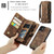 iPhone 12 mini CaseMe-008 Detachable Multifunctional Wallet Leather Phone Case  - Brown