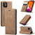 iPhone 12 mini CaseMe-013 Multifunctional Retro Frosted Horizontal Flip Leather Case with Card Slot & Holder & Wallet - Brown