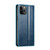 iPhone 12 Pro Max CaseMe 003 Crazy Horse Texture Leather Phone Case - Blue