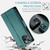 iPhone 12 Pro Max CaseMe 023 Butterfly Buckle Litchi Texture RFID Anti-theft Leather Phone Case - Pearly Blue