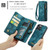 iPhone 12 Pro Max CaseMe-008 Detachable Multifunctional Wallet Leather Phone Case  - Blue