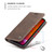 iPhone 12 Pro Max CaseMe-013 Multifunctional Retro Frosted Horizontal Flip Leather Case with Card Slot & Holder & Wallet - Coffee