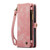 iPhone 13 CaseMe-008 Detachable Multifunctional Horizontal Flip Leather Case - Pink