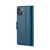 iPhone 13 mini CaseMe 023 Butterfly Buckle Litchi Texture RFID Anti-theft Leather Phone Case - Blue