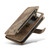 iPhone 13 mini CaseMe-C30 PU + TPU Multifunctional Horizontal Flip Leather Case with Holder & Card Slot & Wallet & Zipper Pocket  - Brown