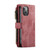 iPhone 13 mini CaseMe-C30 PU + TPU Multifunctional Horizontal Flip Leather Case with Holder & Card Slot & Wallet & Zipper Pocket  - Red