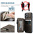 iPhone 13 Pro CaseMe C20 Multifunctional PC + TPU Protective Case with Holder & Card Slot & Wallet  - Coffee