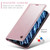 iPhone 13 Pro Max CaseMe 003 Crazy Horse Texture Leather Phone Case - Rose Gold