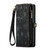 iPhone 14 CaseMe 008 Detachable Multifunctional Leather Phone Case - Black