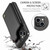iPhone 14 CaseMe C22 Card Slots Holder RFID Anti-theft Phone Case - Black