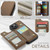 iPhone 14 CaseMe C22 Card Slots Holder RFID Anti-theft Phone Case - Brown
