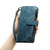 iPhone 14 CaseMe C30 Multifunctional Phone Leather Case - Blue