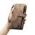 iPhone 14 CaseMe C30 Multifunctional Phone Leather Case - Brown