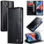 iPhone 14 Plus CaseMe 003 Crazy Horse Texture Leather Phone Case - Black