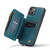 iPhone 14 Plus CaseMe C20 Multifunctional Leather Phone Case - Blue