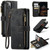 iPhone 14 Plus CaseMe C30 Multifunctional Phone Leather Case - Black