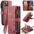 iPhone 14 Plus CaseMe C30 Multifunctional Phone Leather Case  - Red