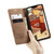 iPhone 14 Plus CaseMe-013 Multifunctional Retro Frosted Leather Phone Case  - Brown
