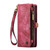 iPhone 14 Pro CaseMe 008 Detachable Multifunctional Leather Phone Case - Red