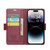 iPhone 14 Pro CaseMe 023 Butterfly Buckle Litchi Texture RFID Anti-theft Leather Phone Case - Wine Red