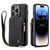 iPhone 14 Pro CaseMe C20 Multifunctional Leather Phone Case - Black