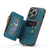 iPhone 14 Pro CaseMe C20 Multifunctional Leather Phone Case - Blue