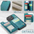 iPhone 14 Pro CaseMe C22 Card Slots Holder RFID Anti-theft Phone Case - Blue Green