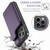 iPhone 14 Pro CaseMe C22 Card Slots Holder RFID Anti-theft Phone Case - Purple