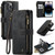 iPhone 14 Pro CaseMe C30 Multifunctional Phone Leather Case - Black