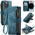 iPhone 14 Pro CaseMe C30 Multifunctional Phone Leather Case - Blue