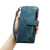 iPhone 14 Pro CaseMe C30 Multifunctional Phone Leather Case - Blue