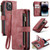 iPhone 14 Pro CaseMe C30 Multifunctional Phone Leather Case - Red