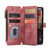 iPhone 14 Pro CaseMe C30 Multifunctional Phone Leather Case - Red