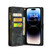 iPhone 14 Pro Max CaseMe 008 Detachable Multifunctional Leather Phone Case - Black