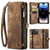 iPhone 14 Pro Max CaseMe 008 Detachable Multifunctional Leather Phone Case - Brown