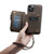 iPhone 14 Pro Max CaseMe C20 Multifunctional Leather Phone Case - Dark Coffee