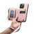 iPhone 14 Pro Max CaseMe C20 Multifunctional Leather Phone Case - Pink