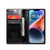 iPhone 15 Plus CaseMe 003 Crazy Horse Texture Leather Phone Case - Black